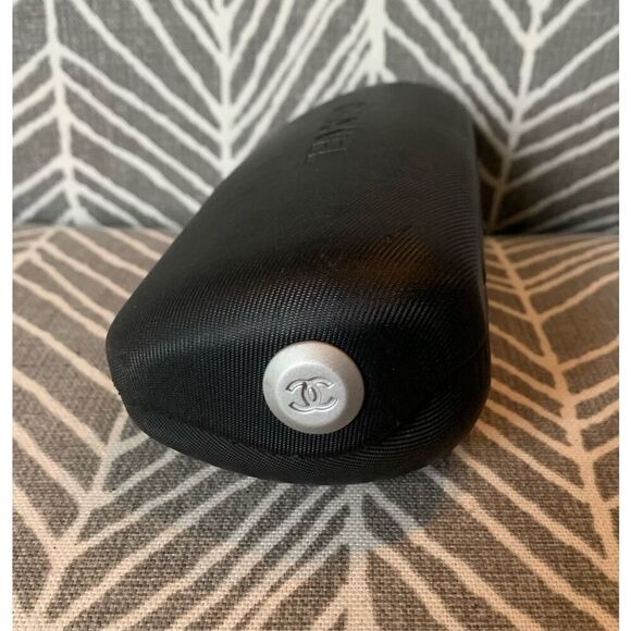 CHANEL EYE Glasses 3127 black Frames & Case CC LOGO Hardcase AUTHENTIC - Picture 9 of 12